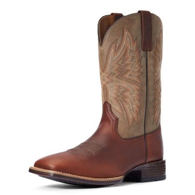 Ariat Western: Valor Ultra Botas Western Hombre - Marrones / Verde Oliva (DXUHZ7194)